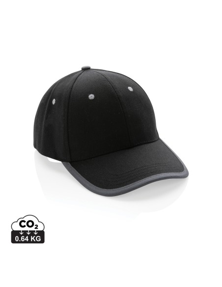 Cappellino contrast 6 pannelli in rCotone Impact AWARE™ 280g