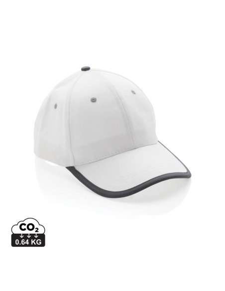 Cappellino contrast 6 pannelli in rCotone Impact AWARE™ 280g