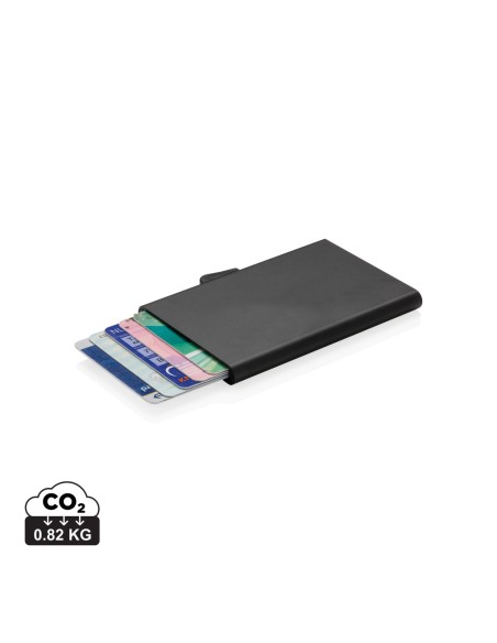 Porta carte di credito RFID in alluminio C-Secure