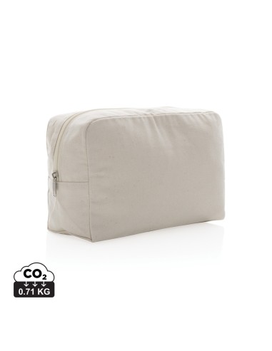 Beauty case in canvas riciclato 285 gm2 non tinto Impact Awa