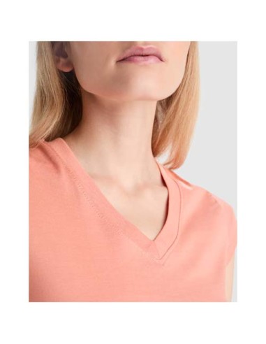 T-shirt a maniche corte con scollo a V da donna Victoria