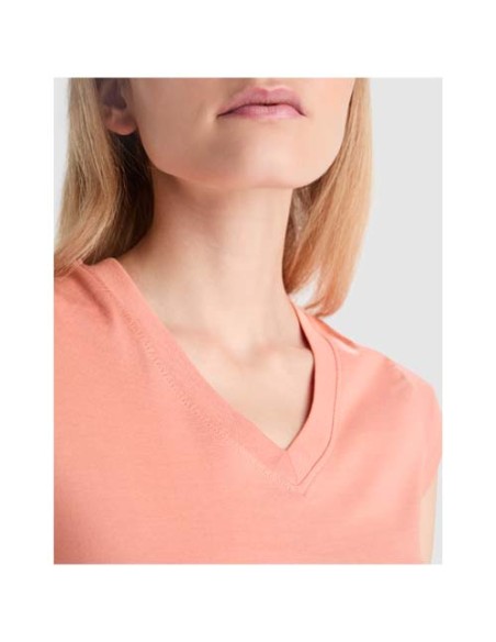 T-shirt a maniche corte con scollo a V da donna Victoria