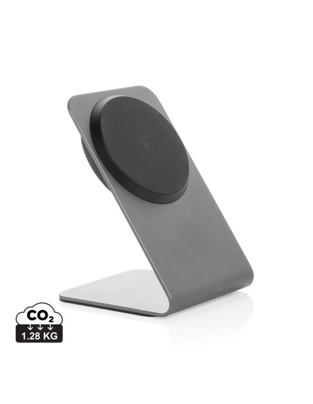 Supporto magnetico Terra con ricarica 15W in rAlluminio