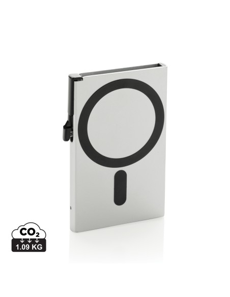 Porta carte magnetico RFID in alluminio per smartphone