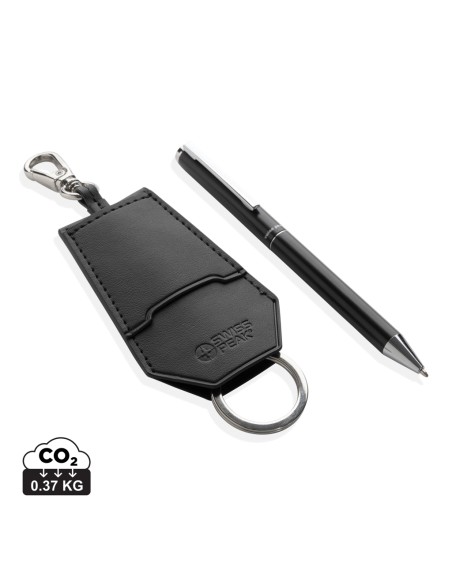 Set portachiavi e penna SP Tula in rPET PU RCS