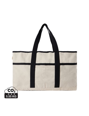 Borsa spiaggia VINGA Volonne in tela riciclata AWARE™