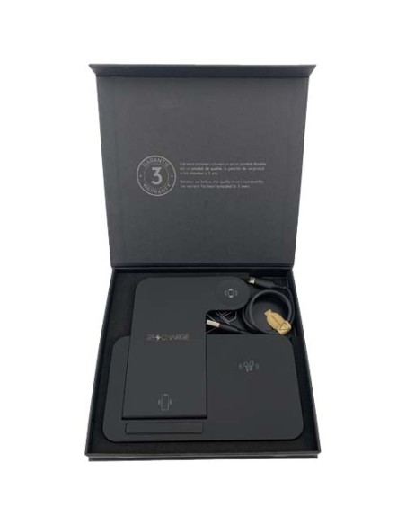 Base di ricarica wireless 3 in 1 con supporto per telefono SCX.design W28
