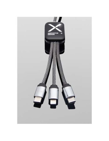 Cavo di ricarica di Tipo-C con doppio logo luminoso da 60 W SCX.design C33 