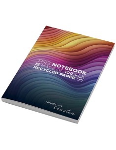 Blocco note formato A5 con copertina morbida in materiale riciclato e 100 fogli Novella Austen