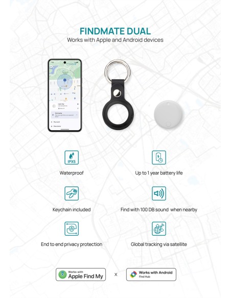 Finder Findmate Dual IPX5 in plastica riciclata RCS