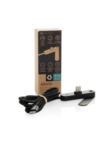 Cavo Aluvia 65W PD RCS  con supporto regolabile per telefono