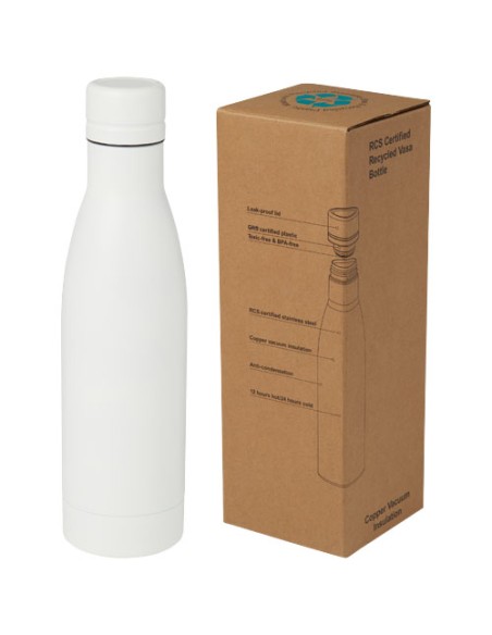 Borraccia termica con isolamento sottovuoto in rame e acciaio inossidabile riciclato certificato RCS da 500 ml Vasa