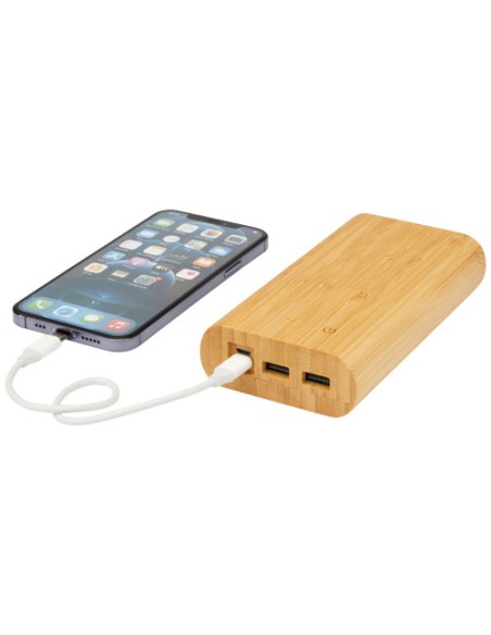 Power bank Tulda da 20,000 mAh in bambù