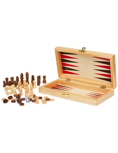 Set giochi da tavolo 3 in 1 Mugo