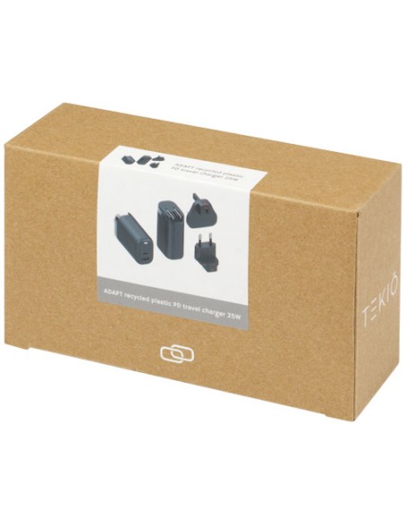 Caricabatterie da viaggio PD in plastica riciclata da 25 W ADAPT