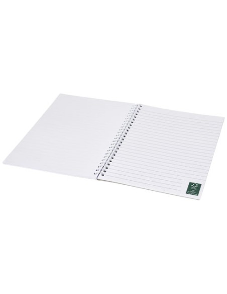 Blocco note a spirale A5 con copertina posteriore stampata Desk-Mate®