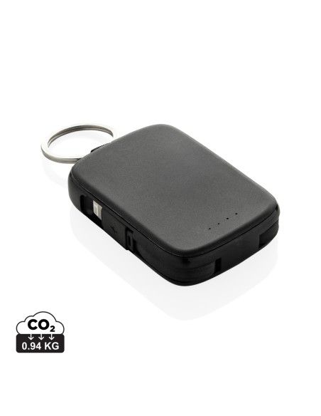 Portachiavi Nexo RCS con powerbank da 2.000 mAh e cavi