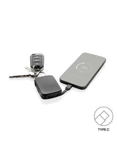 Portachiavi Nexo RCS con powerbank da 2.000 mAh e cavi