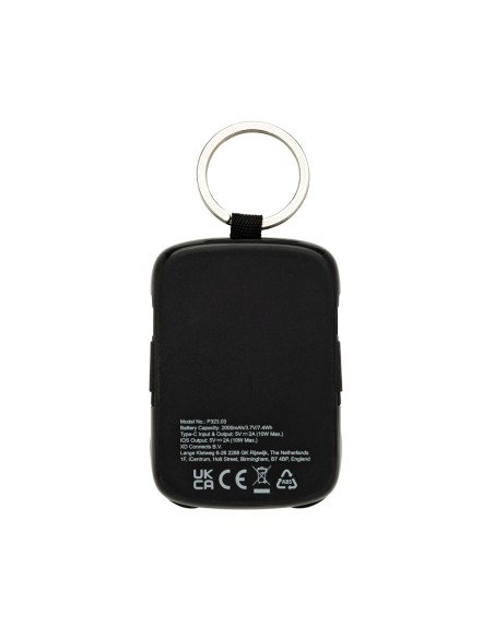 Portachiavi Nexo RCS con powerbank da 2.000 mAh e cavi