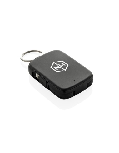 Portachiavi Nexo RCS con powerbank da 2.000 mAh e cavi