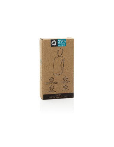 Portachiavi Nexo RCS con powerbank da 2.000 mAh e cavi