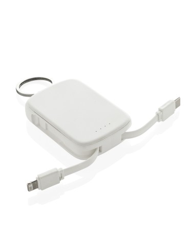 Portachiavi Nexo RCS con powerbank da 2.000 mAh e cavi