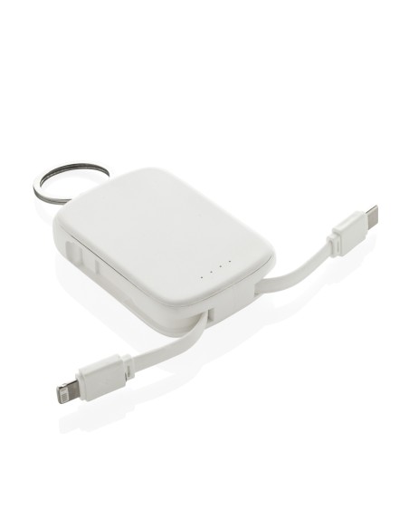 Portachiavi Nexo RCS con powerbank da 2.000 mAh e cavi