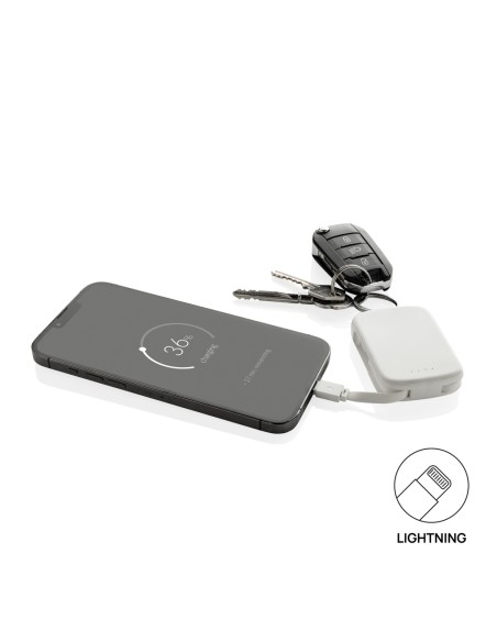 Portachiavi Nexo RCS con powerbank da 2.000 mAh e cavi