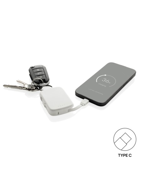 Portachiavi Nexo RCS con powerbank da 2.000 mAh e cavi