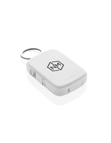 Portachiavi Nexo RCS con powerbank da 2.000 mAh e cavi