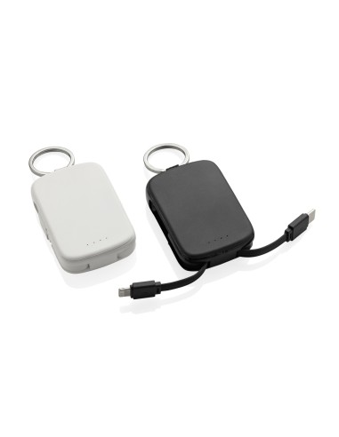 Portachiavi Nexo RCS con powerbank da 2.000 mAh e cavi
