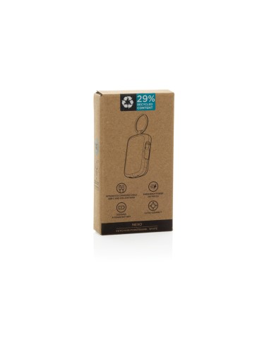 Portachiavi Nexo RCS con powerbank da 2.000 mAh e cavi