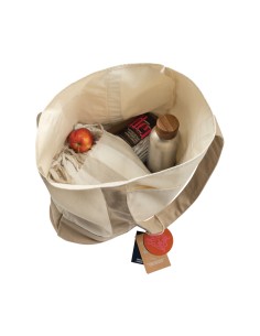 Shopper 350gm2 SHOP LOCAL in cotone riciclato AWARE™