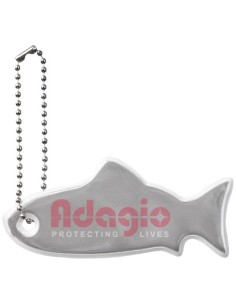 Gancio riflettente a forma di squalo