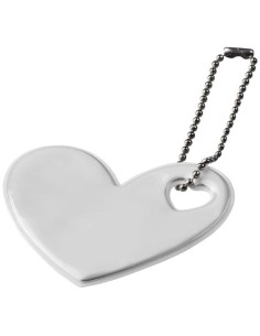 Portachiavi riflettente a forma di cuore