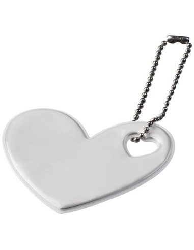 Portachiavi riflettente a forma di cuore