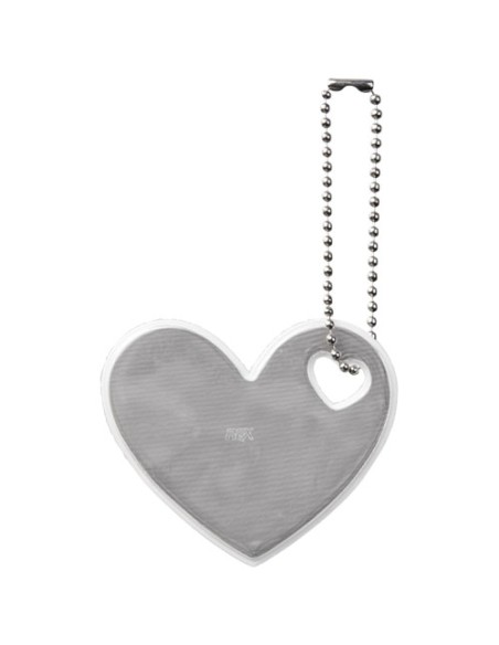 Portachiavi riflettente a forma di cuore