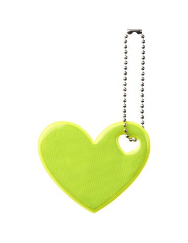 Portachiavi riflettente a forma di cuore