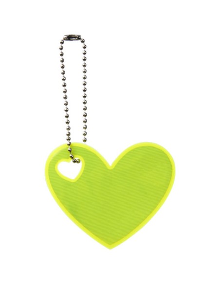 Portachiavi riflettente a forma di cuore