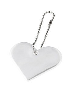 Portachiavi riflettente a forma di cuore