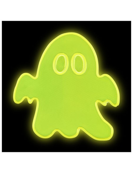 Piccolo adesivo riflettente a forma di fantasma