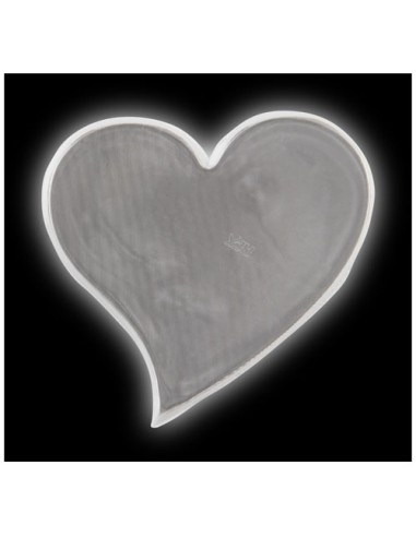 Grande adesivo riflettente a forma di cuore