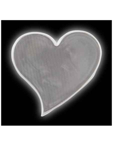Grande adesivo riflettente a forma di cuore