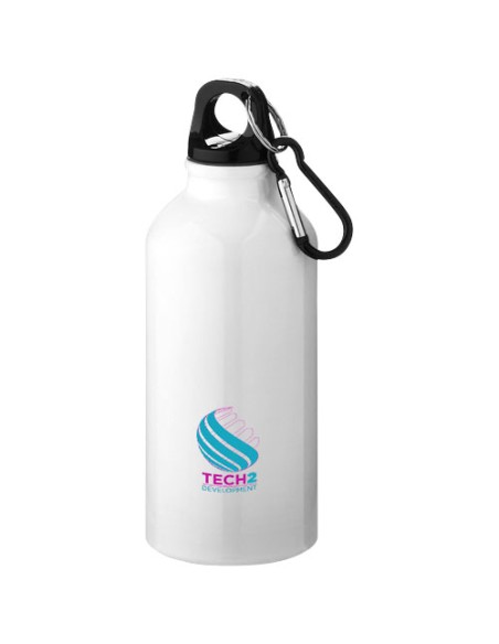 Borraccia in alluminio riciclato certificato RCS con moschettone da 400 ml Oregon