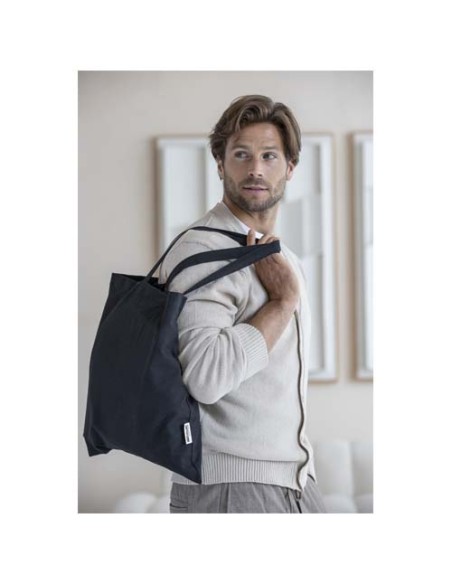 Tote bag in cotone riciclato GRS da 140 g/m2 Madras - 7L
