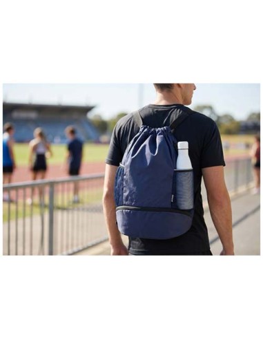 Borsa sportiva con cordoncino in materiale riciclato certificato GRS e scomparto inferiore da 18 litri Varyon