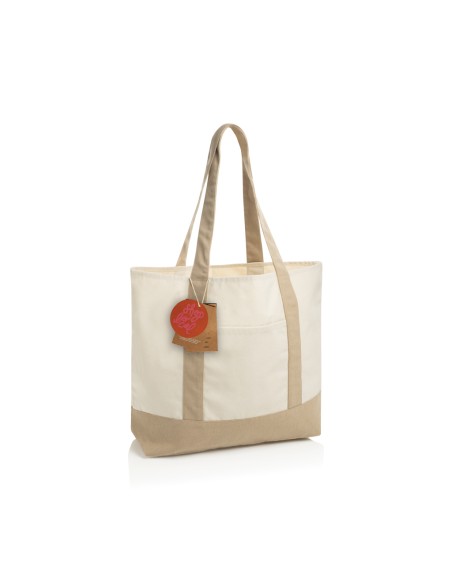 Shopper 350gm2 SHOP LOCAL in cotone riciclato AWARE™