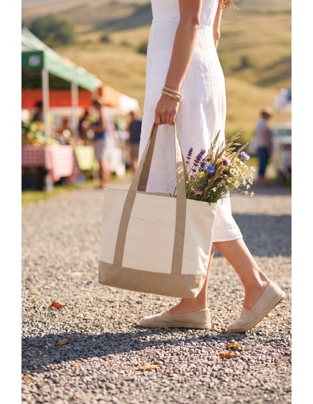 Shopper 350gm2 SHOP LOCAL in cotone riciclato AWARE™