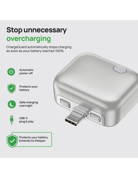Adattatore type C ChargeGuard disconnessione automatica RCS