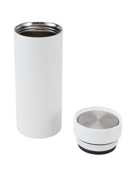 Borraccia in acciaio inossidabile riciclato certificato RCS a doppia parete da 650 ml con set di coperchi da 3 pezzi Illumina